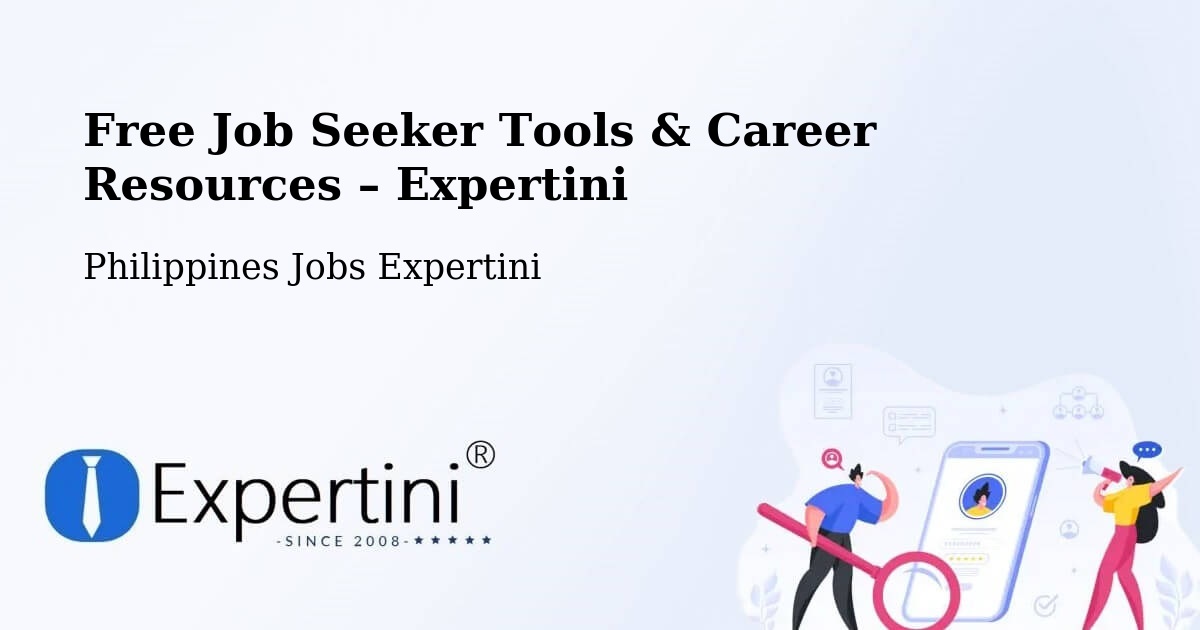 Free Job Seeker Tools & Career Resources – Bugko - Bugko, Philippines Jobs Expertini